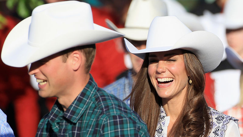 Illustration for article titled Prince William & Kate Middleton Wear Canadian Cowboy Hats